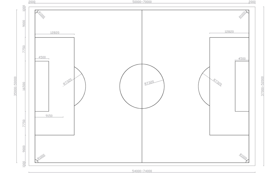 七人制足球場(chǎng)尺寸